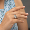 White Gold Ring with Diamonds 