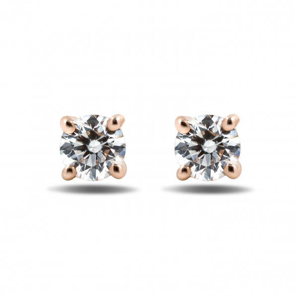 Gold Earrings With Diamonds