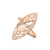 Rose Gold Ring Ficus Leaf