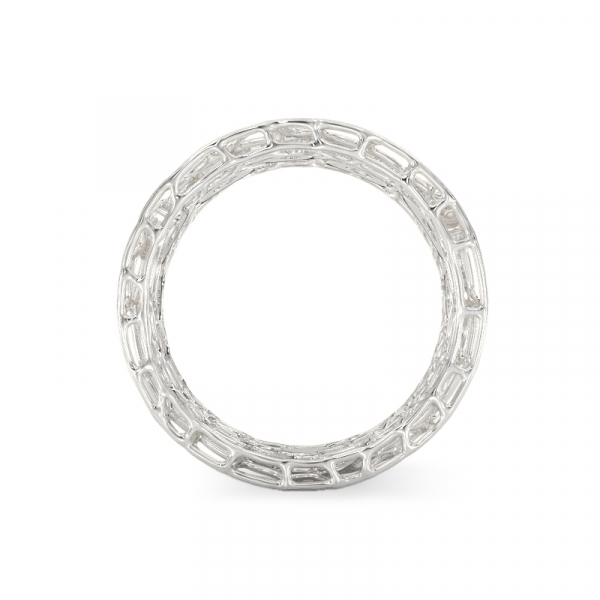 Valge kullast kividega sõrmus Korallimullid