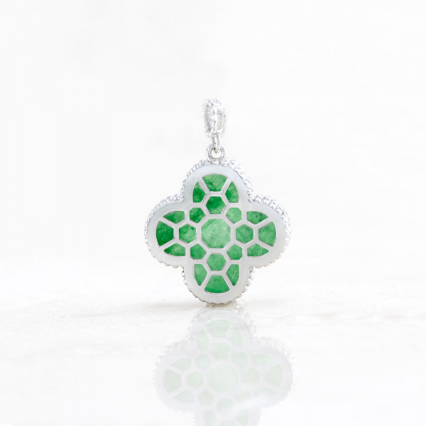 Pendant Clover With Jadeite