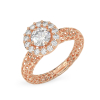 Shining Coral кольцо из розового золота с фианитом