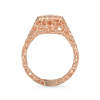 Chic Coral Rose Gold Ring