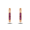 Gold Earrings With Ruby