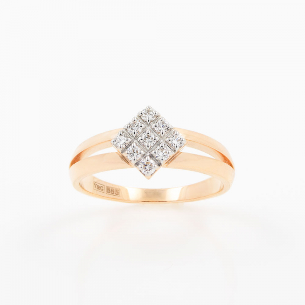 Gold Ring Rhombus
