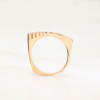 Thin Gold Ring With Diamonds