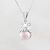 Pendant Mouse With Pink Pearl