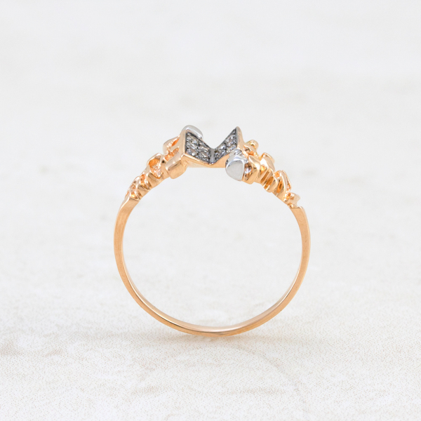 Gold Ring With Yellow Diamonds