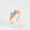Gold Ring With Yellow Diamonds