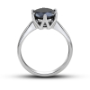 White Gold Ring With Black Diamond