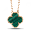 Gold Necklace With Malachite