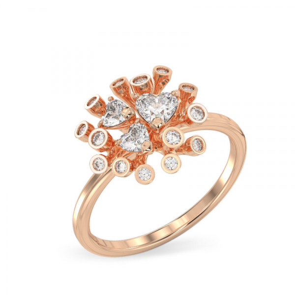 Chrysanthemum Rose Gold Ring