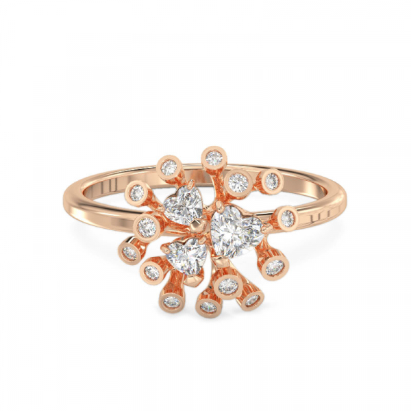 Chrysanthemum Rose Gold Ring