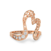 Open Heart Rose Gold Ring