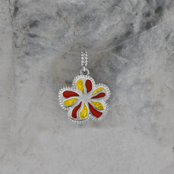 Pendant Enamel Flower