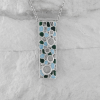 Silver Pendant Stick With Bubbles 