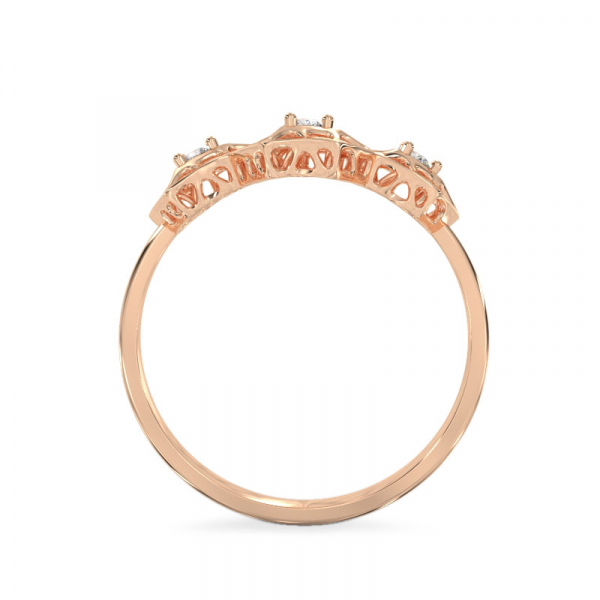 Honey Comb Rose Gold Ring