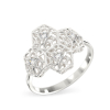 Honey Comb White Gold Ring