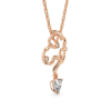 Corylus Shape Rose Gold Pendant