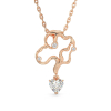 Corylus Shape Rose Gold Pendant